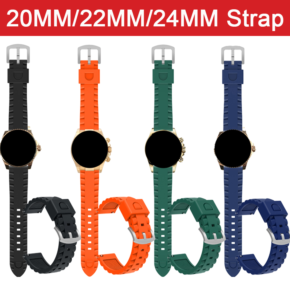 Silicone Watch Band 22Mm - Weiches Silikonarmband für 20mm 22mm 24mm