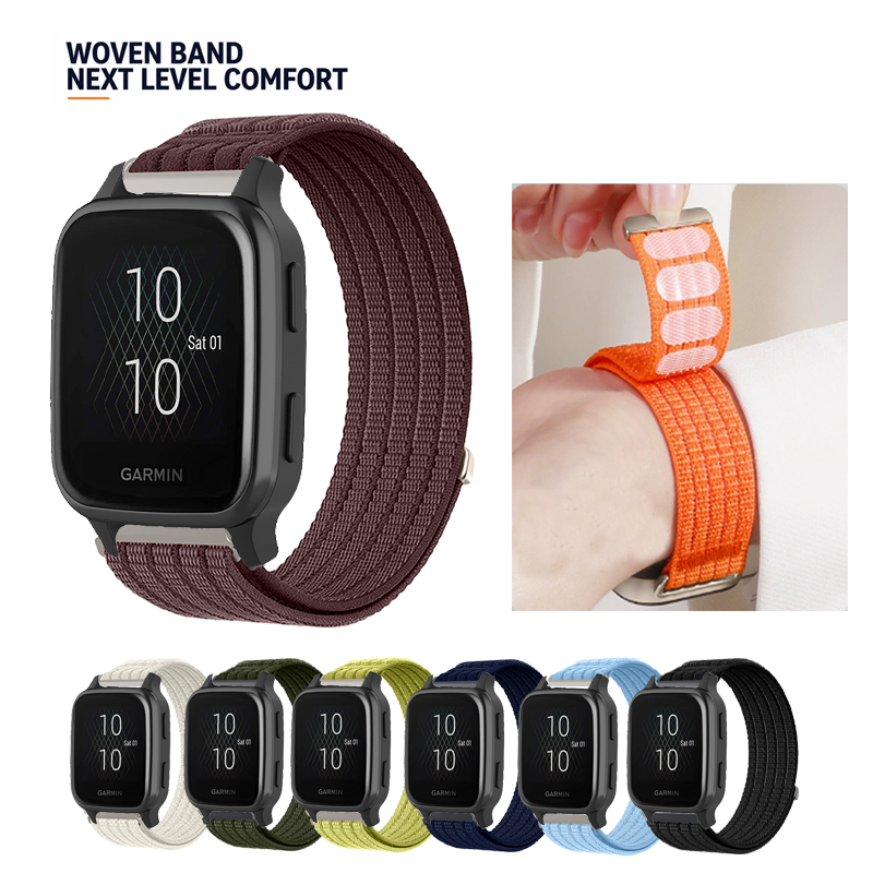 Sport Loop Velcro - 20-mm-Sportarmband aus atmungsaktivem Nylon mit Klettverschluss