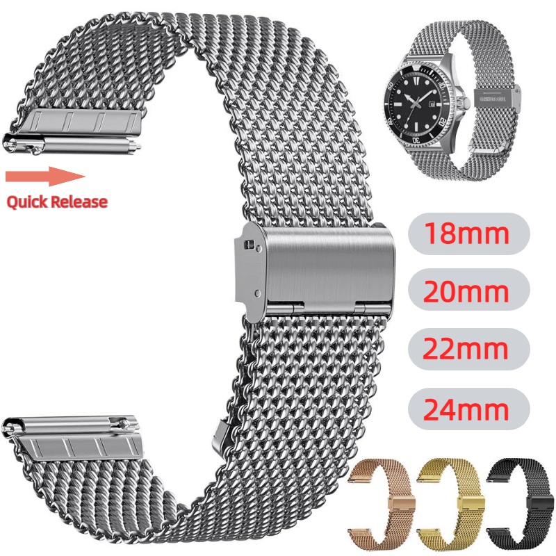 Mesh Strap Metal - 18mm 20mm 22mm 24mm Armbänder Universelle