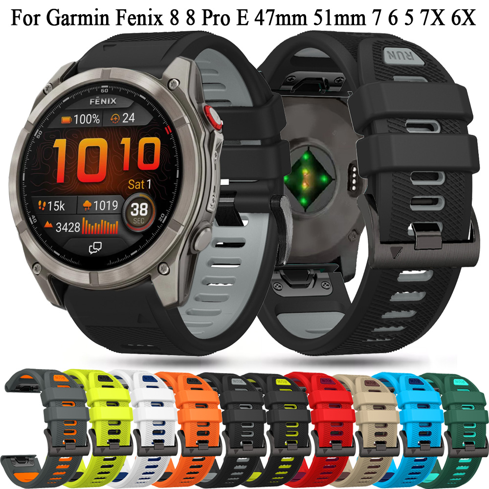 Silicone Watch Band 22Mm - QuickFit 22mm 26mm Silikonarmband für Garmin