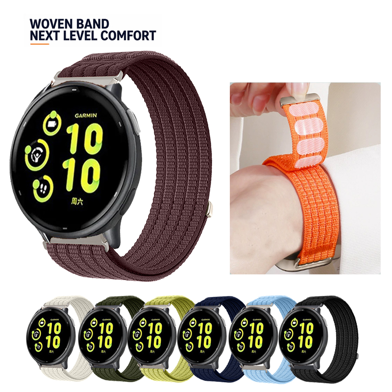 Sport Loop Velcro - 20-mm-Sportarmband aus atmungsaktivem Nylon mit Klettverschluss