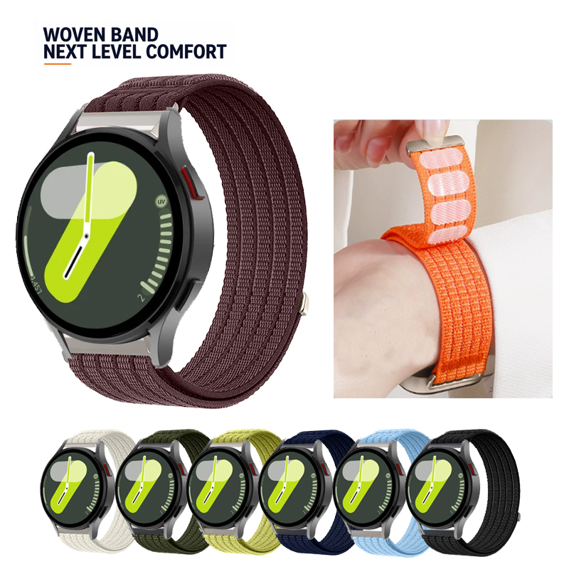 Sport Loop Velcro - 20-mm-Sportarmband aus atmungsaktivem Nylon mit Klettverschluss