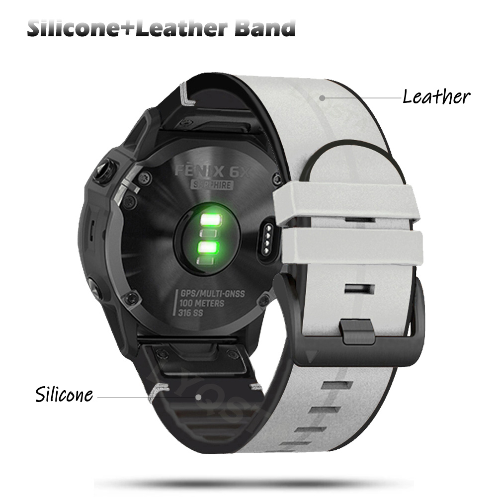 22mm 26mm QuickFit Leder + Sil – Silicone Watch Band 22Mm Bewertung und Preis