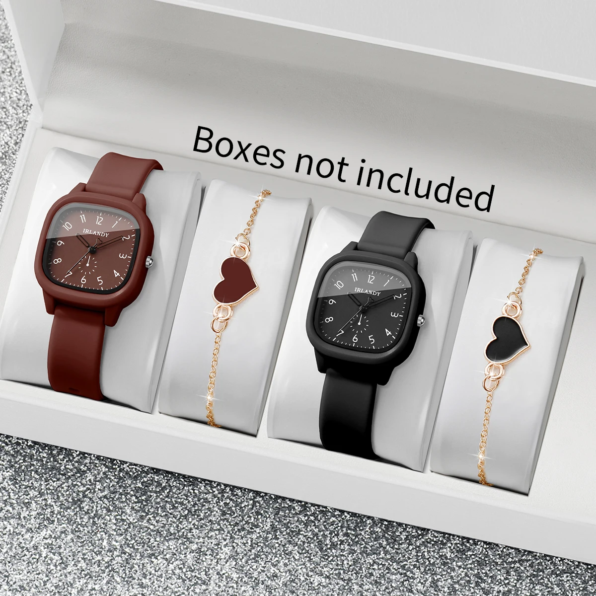4-teiliges Set: Modische, quad – Silicone Band Women Bewertung und Preis