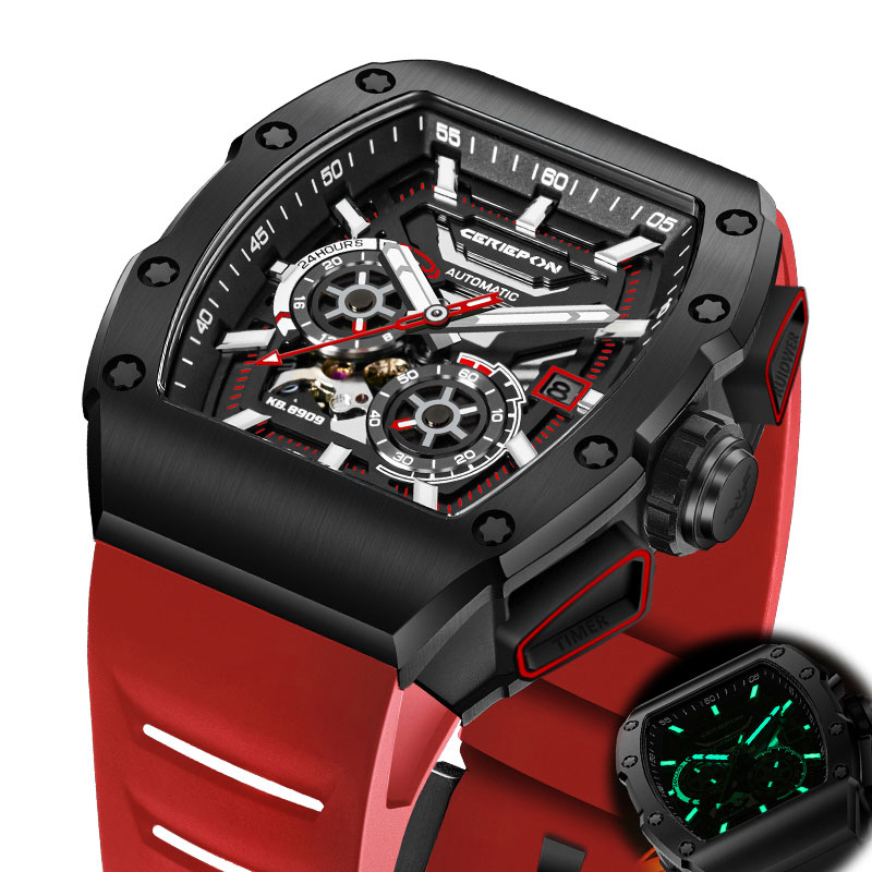 CERIEPON Herrenuhr in Weinfass – Rubber Strap Diver Bewertung und Preis