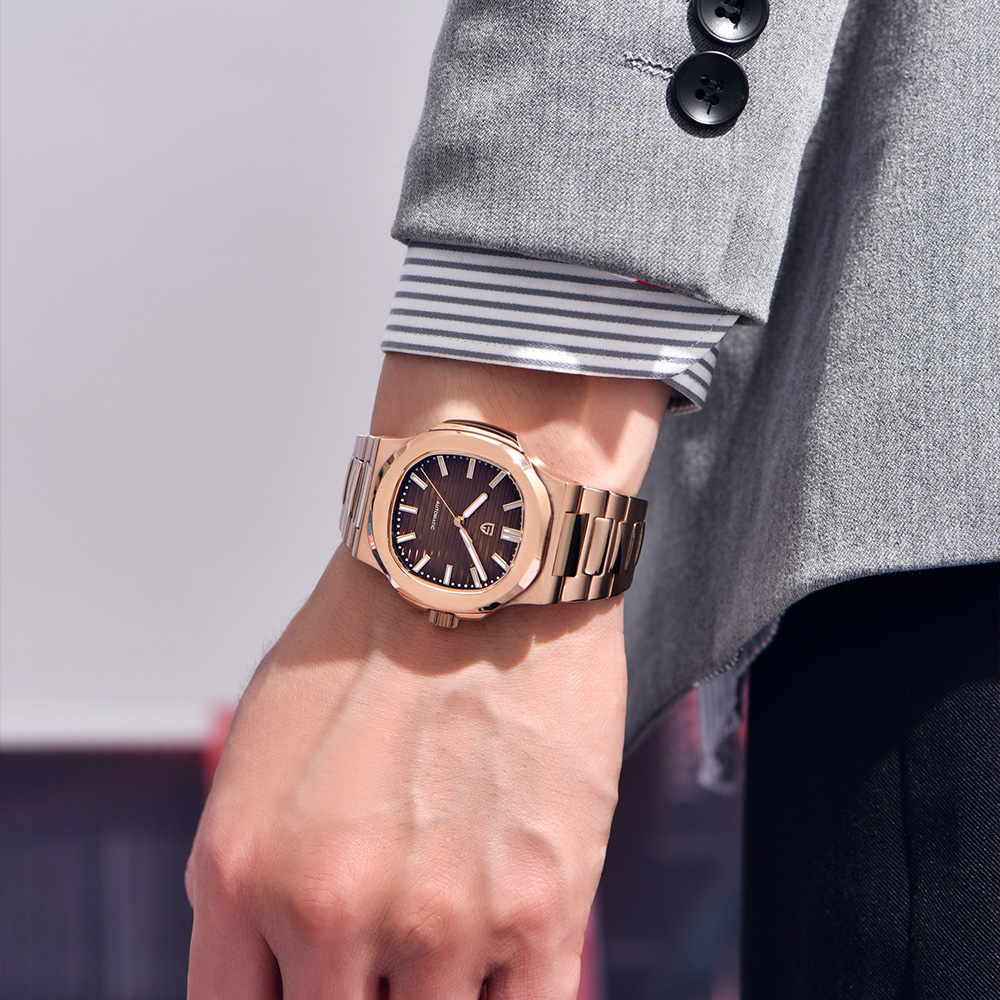2026 Pagani Design Marken-Herr – Patek Philippe Watch Nautilus Bewertung und Preis