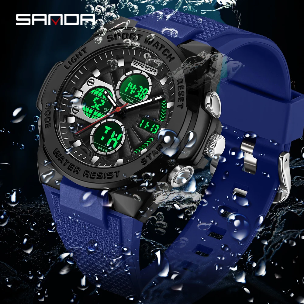 Sanda 3378 Herren- und Damen-Q – Rubber Strap Diver Bewertung und Preis