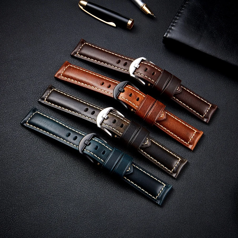 Hochwertiges Echtlederarmband  – Leather Strap Quick Release Bewertung und Preis
