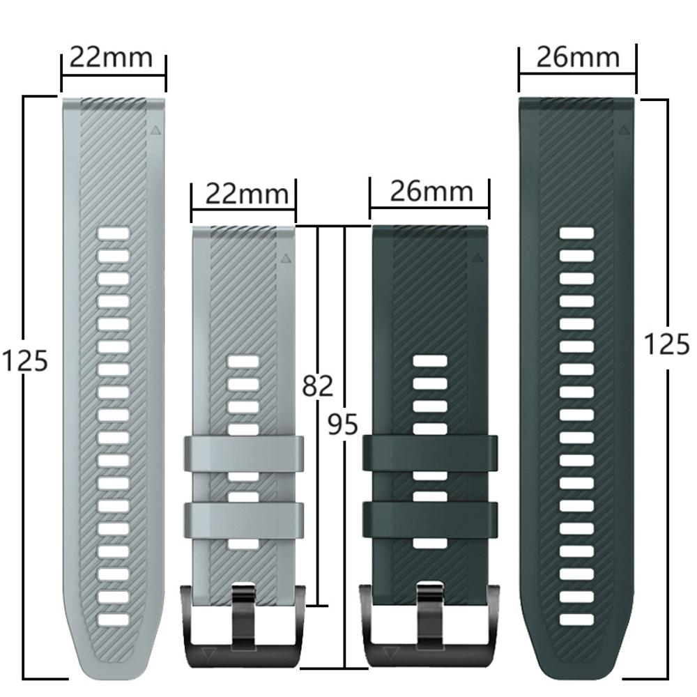 26/22mm Armband für Garmin Qui – Silicone Watch Band 22Mm Bewertung und Preis