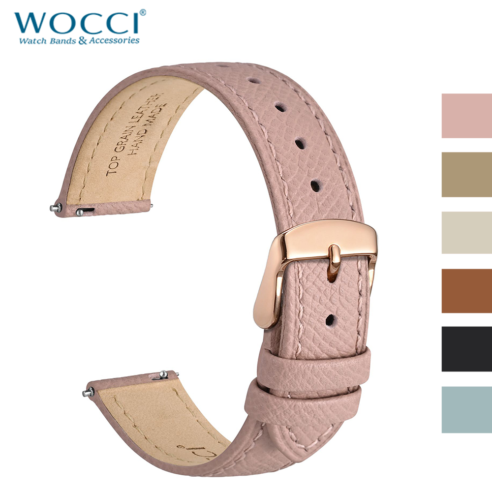 WOCCI Uhrenarmband aus genarbt – Leather Strap Quick Release Bewertung und Preis