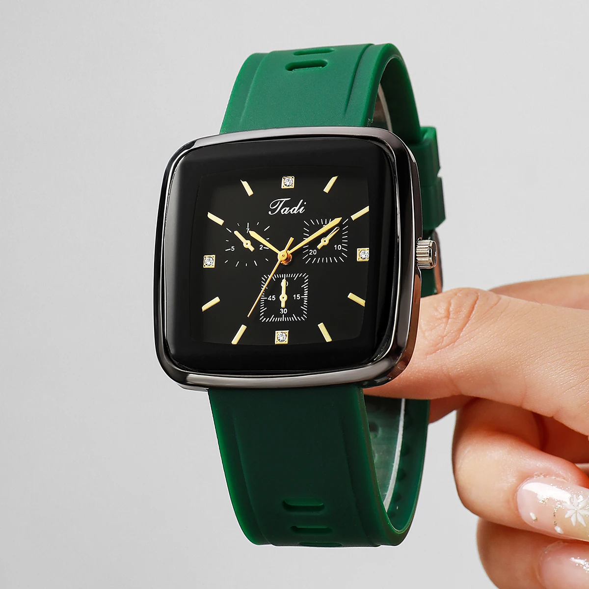 Modische Damen-Quarzuhr mit St – Silicone Band Women Bewertung und Preis